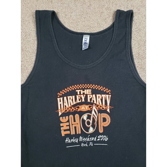 Vtg Y2k Women's Biker Tank Top The Harley Party Harley Weekend 2006 York PA Sz M - Picture 2 of 5